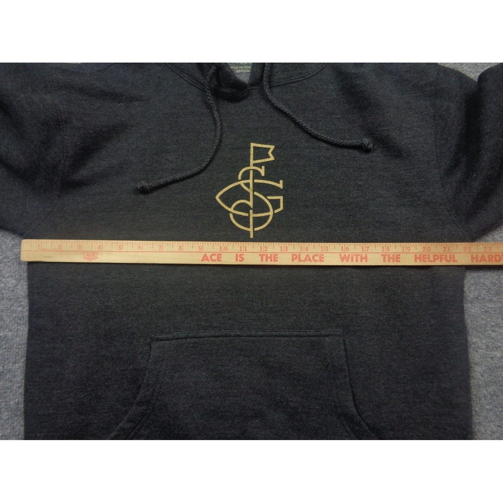 Seamus Golf Hoodie M Gray Fleece Sweatshirt Logo Portland Golf Club - Picture 9 of 10
